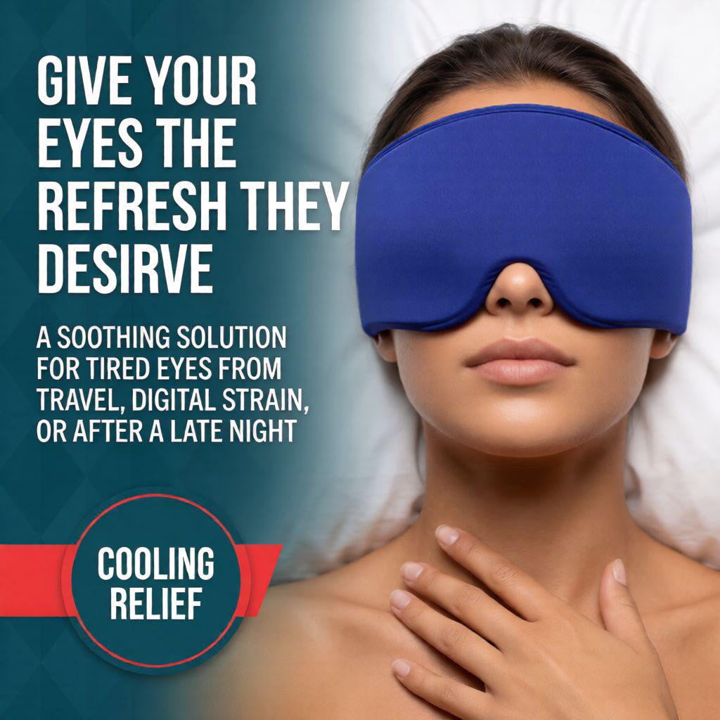 FACEMOON Cooling Gel , Reusable Cold Compress for Head Comfort, Extra Cooling & Gentle Pressure