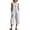 White, variant on Jumpsuits for Women Crew Neck Button Down Casual Bib Overalls Sleeveless Retro Wide Leg Capri Jumpsuit with Pockets Sky Blue S