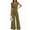 Army Green, variant on Women'S Summer 2 Piece Outfits 2025 Cap Sleeve V Neck Belted Crop Tops Wide Leg Pants Sets Casual Tracksuit Pink XXL