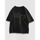 thumbnail image 1 of Camiseta de manga corta con cuello redondo y estampado gráfico de perros 100 % algodón para hombre, ropa de verano para exteriores., 1 of 5