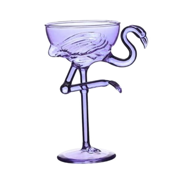 Copa de postre de vidrio Decoración Lindo Reutilizable Práctico Regalos multipropósito Durable 150ml Stemware Goblet para Bar Hotel Fiestas en el , Violeta BLESIY Cuencos de postre de copa