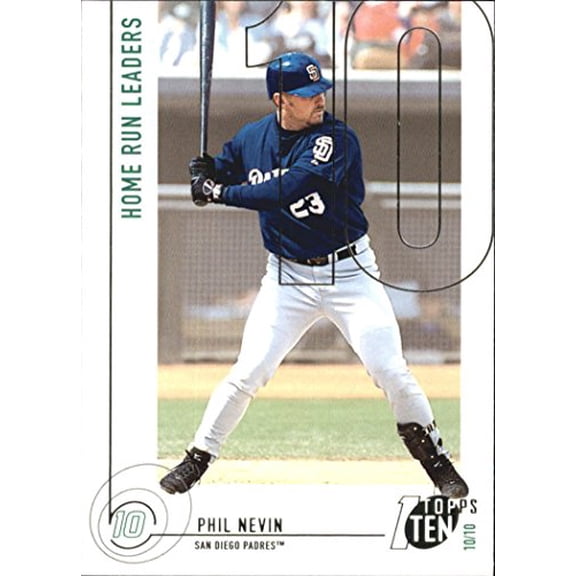 2002 Topps Ten #40 Phil Nevin HR MLB Baseball Trading Card