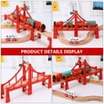 Miangastore Wooden Train Track Bridge Suspension Accessory for Kids