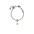 thumbnail image 2 of Delight Jewelry Orange Crystal Bicone Lord Guide Me Charm Bead, 2 of 4