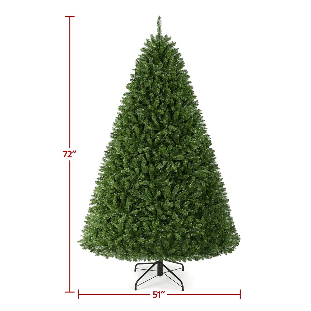 Renwick 6Ft Ultra-Thick Artificial Christmas Tree with Foldable Stand, Green