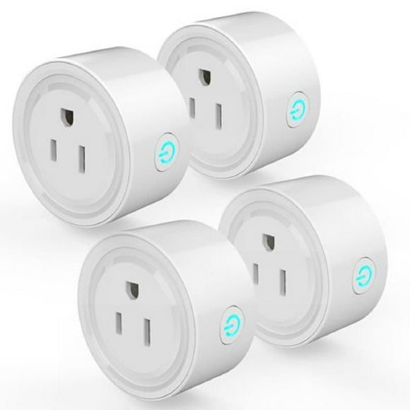 4 pièces, prise intelligente pour contrôler vos appareils de n'importe où. Fonctionne avec Alexa, Google Home. Certifié C ETL US.