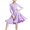 Purple, variant on YM YOUMU Kids Girls Long Sleeve Latin Dance Dress Ballrom Tango Performance Dancewear
