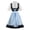 blue, variant on Hzzsbu Women's Wench Dress Outfit Set Adult Dirndl Dress With Apron for Oktobermiss