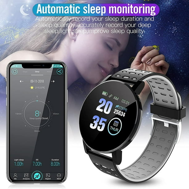 Reloj inteligente 119 Plus para Android 4.4 superior / iOS 8.0 superior Sports (Plata)