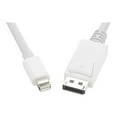 thumbnail image 3 of Unirise 10 ft. White Mini DisplayPort Male to Standard DisplayPort Male 10ft Mini Displayport to Displayport Cable Male to Male, 3 of 3