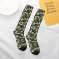 thumbnail image 6 of Womens Green Camouflage Pattern Knee High Socks Comfy Thermal Boot Long Socks, 6 of 7