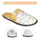 thumbnail image 3 of Fotbe White Ice Cream Pantuflas Peludas para Mujer con Estampado, Zapatillas de Peluche, Zapatos de Invierno para Casa, Uso Interior y Exterior-Medium, 3 of 8