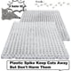 thumbnail image 2 of 16 Pack Cat Repellent Outdoor Scat Mat Cats Dogs Plastic Mats With Spikes Clear Spiked Deterrent Training Pet Mat Cat Repellent Mats, 2 of 5