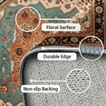 thumbnail image 6 of FoxHouse Living Room Rug 5x7 Area Rug for Dining Room, Non Slip Washable Vintage Rugs for Bedroom Faux Wool Throw Rugs for Farmhouse Home Decor, 6 of 8