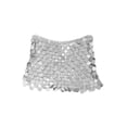 thumbnail image 3 of Traje de baño BLESIY corta de lentejuelas con cadena corporal para fiesta club, 3 of 7