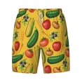 thumbnail image 4 of Lsque Mens Swim Trunks Colorful Vegetables Pattern - Bathing Suit Compression Liner - Beach Swim Shorts Swimwear - (S-3XL) - Stretch Quick Dry -XX-Large, 4 of 9