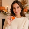 thumbnail image 5 of Decorr 10 Pack Mini Artificial Pumpkins, 2" Fall Harvest Simulation Pumpkins Decor Fake Fruit Home Decor for Halloween Thanksgiving Party Decorations (Red), 5 of 6