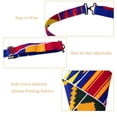 thumbnail image 5 of XIAOHUAGUA 2 Pcs African Kente Bow Tie Pocket Square Kente Print Bow Tie and Squares for Men Black History Month, 5 of 5
