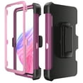 thumbnail image 5 of NIFFPD Samsung Galaxy A53 5G Case with Screen Protector Tough Rugged Shockproof Protective Phone Case with Belt-Clip Holster Wine&Pink, 5 of 6