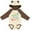 Natural & Brown w Ears, variant on Inktastic Nanny and Poppy Love Me Grandkid Boys or Girls Long Sleeve Baby Bodysuit
