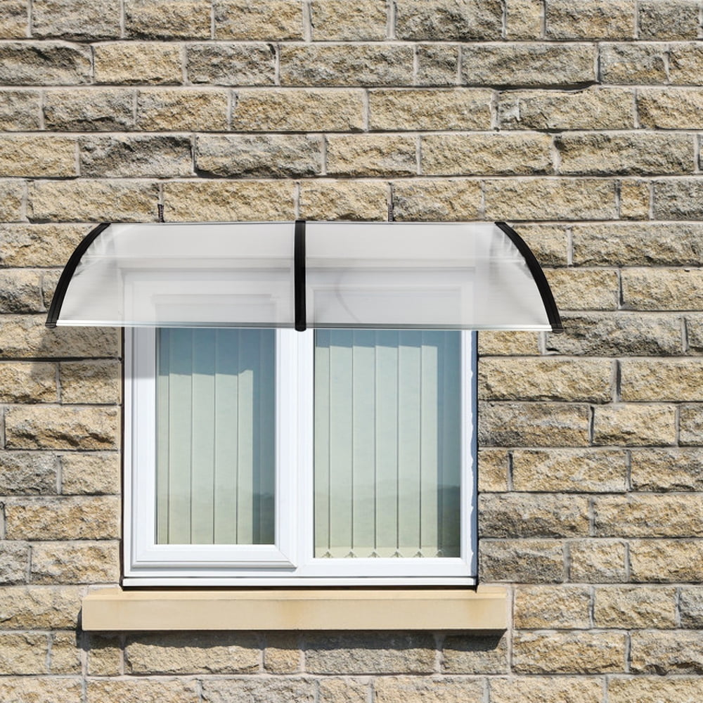 80"x 40" Window Awning Door Canopy Outdoor Polycarbonate Front Door 3 Color New 