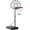 White, variant on WoofPaw Portable movable poolside PVC transparent backboard basketball hoop, poolside，Basketball hoop by the pool, height adjustable, with a fillable base, easy to install.（White）