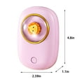 thumbnail image 3 of PATLOLLAV Portable Type-C Rechargeable Hand Warmers,Fast Double-sided Heating Two-Speed Thermostat Adjustable Hand Warmer Winter Gifts for Men, Women，Girl,Purple, 3 of 5