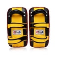 thumbnail image 3 of Fairtex Curved MMA Muay Thai Pads for Punching, Blocking, Kicking,Punch, Hitting |Light Weight & Shock Absorbent Boxing Mitts | Extra Padding for Sparring - Black/Yellow(Thick, Pair), 3 of 6