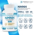 thumbnail image 2 of NMNH Dihydronicotinamide Mononucleotide 1000mg – NMNH Supplement with Sunflower Lecithin Liposomal Delivery Matrix for Enhanced Absorption – 120 Capsules (60 Servings) – NAD+ Support, 2 of 8