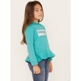 thumbnail image 2 of Wrangler Girls 112317733 Girls  Hoodie with Logo XXL Teal, 2 of 4