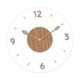 thumbnail image 3 of Reloj de pared decorativo nórdico creativo acrílico versátil silencioso para la pared Diámetro redondo de 30 cm, 3 of 9