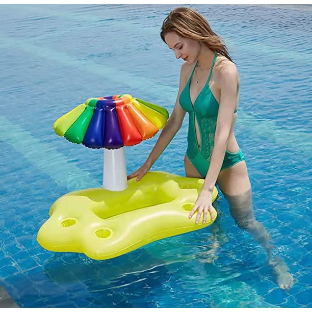Bar Flottant pour Piscine, Bouée pour Adulte, Bar Gonflable pour Piscine, Bar Flottant, 95x55x65cm