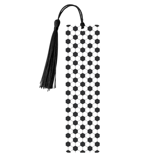 Kdxio Soccer Ball Print Metal Tassel Bookmarks,Perfect Gift for Art Lovers and Bookworms Metal Bookmarks for Women