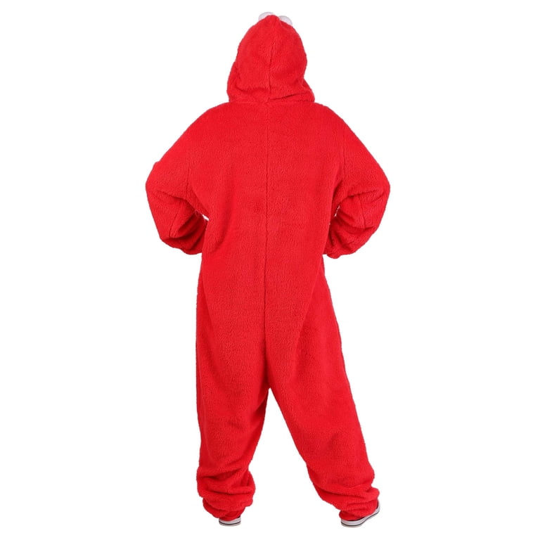 Adult Elmo Zip Costume Onesie - Walmart.com