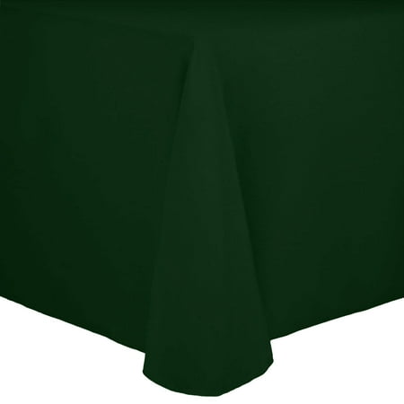 

Ultimate Textile (5 Pack) Cotton-feel 108 x 156-Inch Rectangular Tablecloth - for Wedding and Banquet Hotel or Home Fine Dining use Hunter Green