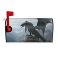 thumbnail image 2 of Lsque Valley Gray Dragon Mailbox Cover Standard Size ,Magnetic Mailbox Covers Post Wraps Letter Box Cover -21x18 in, 2 of 9