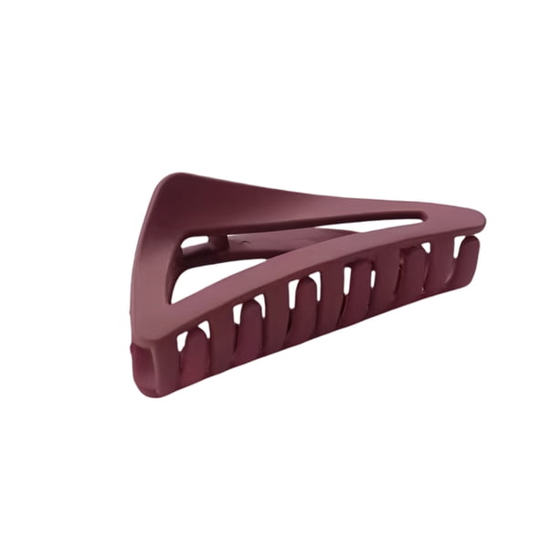 Jumpingount Pinza de pelo de repuesto para mujer, Color sólido, decorativa, Triangular, para peluquería, pinzas para niñas, adorno de abrazadera Accesorio para el cabello Vino rojo Jumpingount AP013948-04