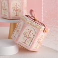 thumbnail image 4 of Storage Holder Candy Box Cartoon Print Carousel Pattern Dispense Candy Paper Jam Lovely Gift Bag Candy Box for Wedding Blue, 4 of 7