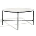 thumbnail image 6 of SAFAVIEH Couture Jessa Contemporary Oval Metal Coffee Table, Black/White, 6 of 11