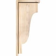thumbnail image 3 of 5 1/2"W x 12"D x 28"H Newport Smooth Corbel w/Backplate, Douglas Fir, 3 of 9
