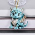 thumbnail image 3 of Adornos para árbol de Navidad, adornos colgantes para árbol de Navidad, dinosaurio, lindo gato navideño, colgante decorativo para árbol de Navidad, casa de campo, decoración para exteriores e interior, 3 of 7