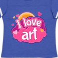 thumbnail image 4 of Inktastic Artist I Love Art Girls Toddler T-Shirt, 4 of 5