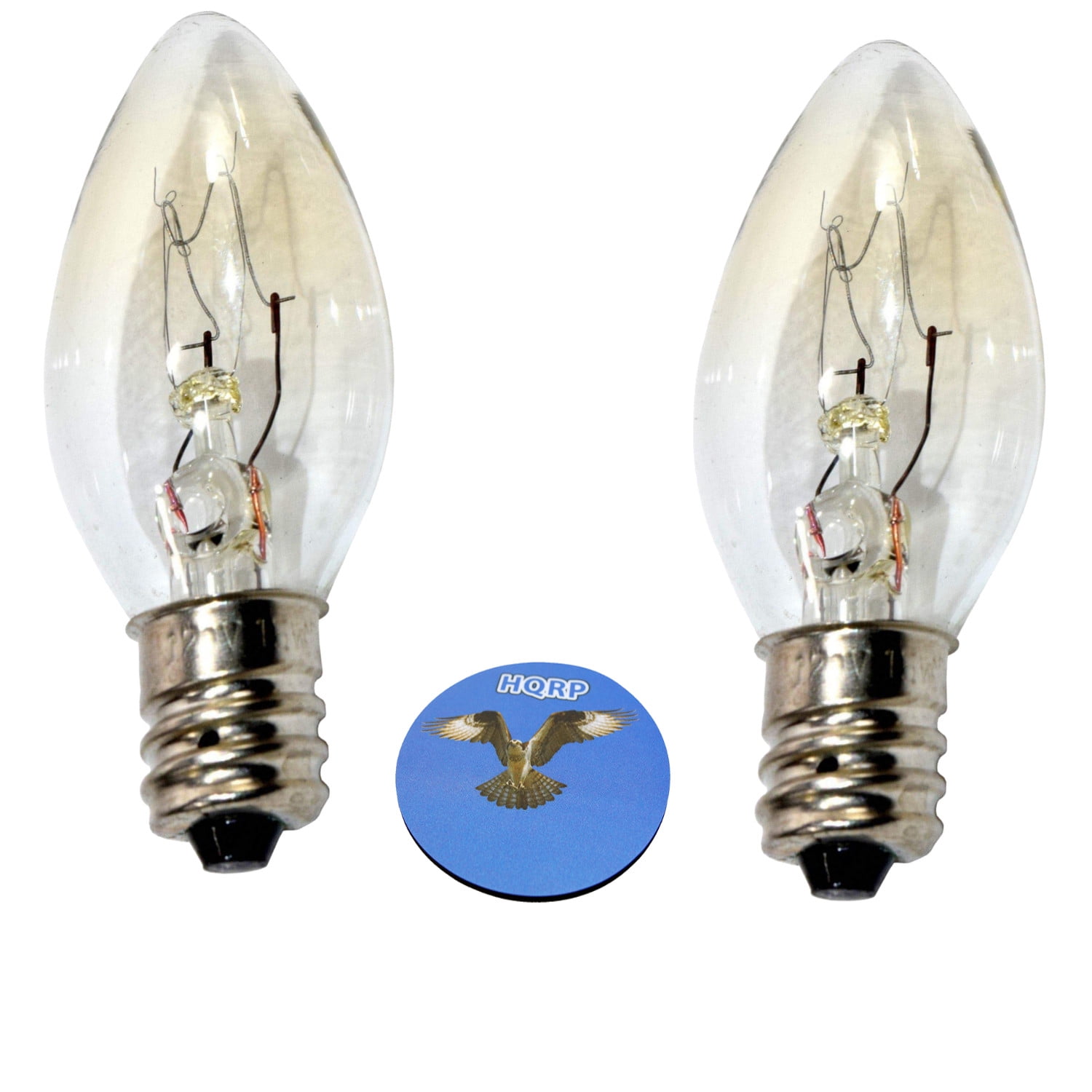 Hqrp 2 Pack E12 15w 120v Light Bulbs For Night Plug In Warmers Pluggable Fragrance Coaster