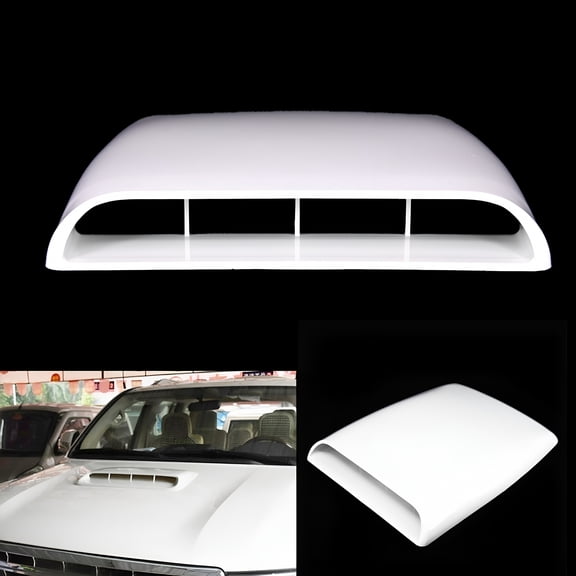 MELIVO Universal Car Bonnet Hood Scoop Air Flow Intake Vent Cover Decorative