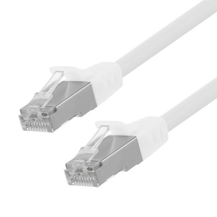 NavePoint Ethernet Patch Cable CAT6, F/UTP, 26AWG, 3 Ft,  5 pack, White
