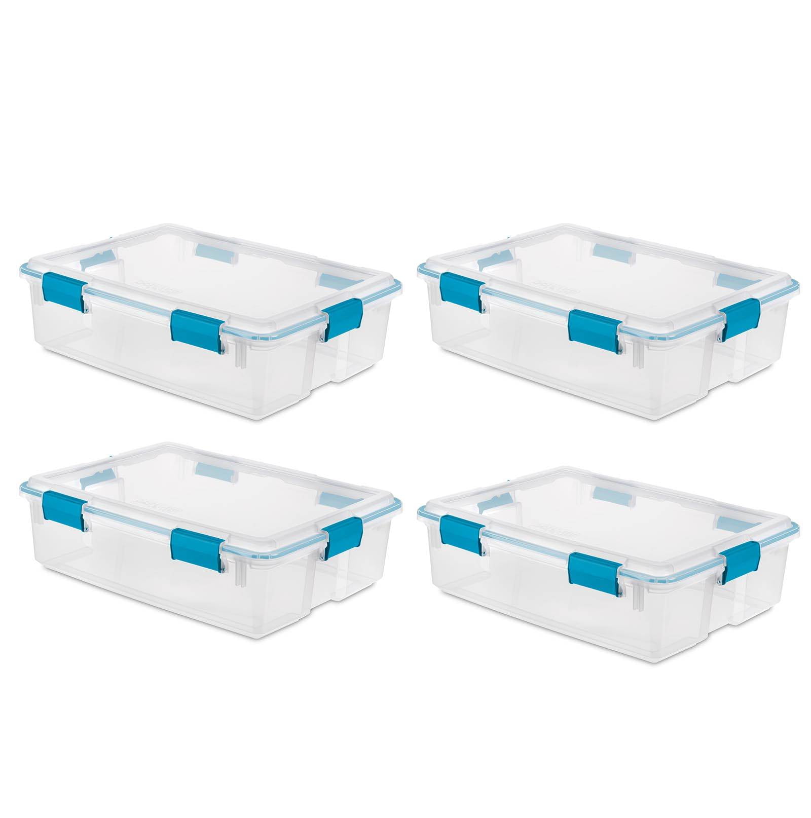 thin plastic storage bins