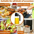thumbnail image 6 of 2 Pack Oil Dispenser for Kitchen Spray, 2 In 1 Oil Dispenser and Oil Sprayer, Olive Bottle Spray and Pour for Kitchen, 16oz/500ml Glass Oil Bottle for Air Fryer, Salad, Frying, BBQ, 6 of 7