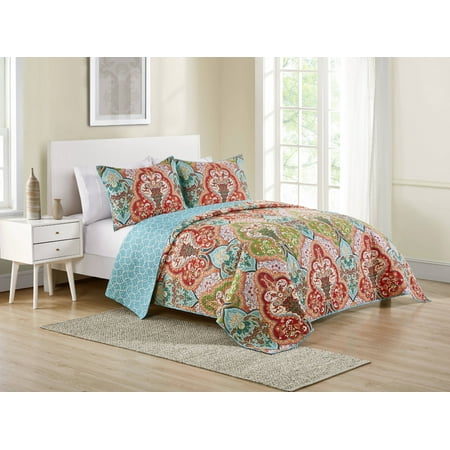 Better Homes & Gardens Reversible Jeweled Damask Full/Queen Quilt