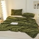 thumbnail image 5 of Manta Estampada de Hoja de Plátano 100x150cm Poliéster Suave y Grueso Ligera Franela Cálida para Sofá o Dormitorio Siesta Relajación, Verde/Blanco/Marrón, 5 of 6