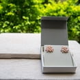 thumbnail image 2 of De Kulture Works Tri-Flower Enameled Flash Gold Plated Brass Stud Earring Jewelry, 2 of 5